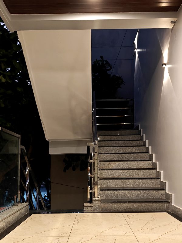 Akshaya Comforts — Corridor Night